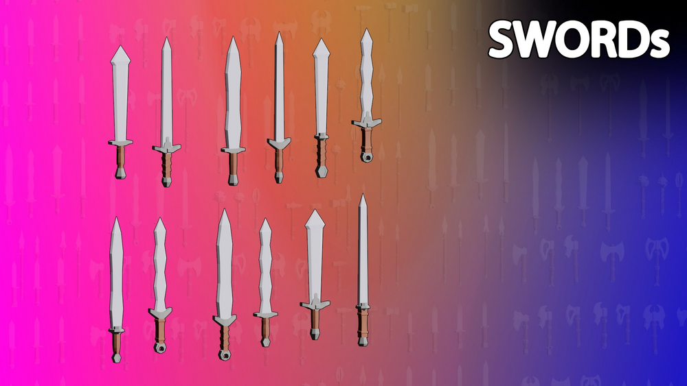 LOWPOLY MELEE WEAPON 