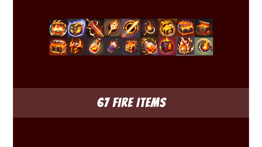 Fire Element Icons 