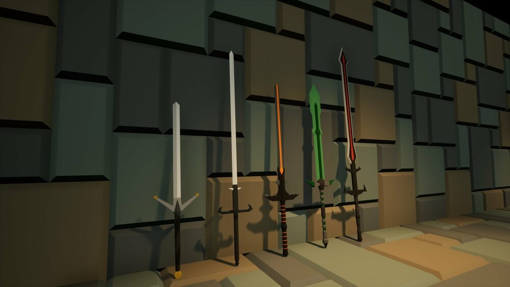 Low Poly - Weapons - Two-Handed 