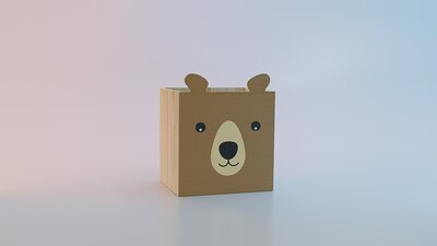 Kids Bookcase - Animal Storage Box 