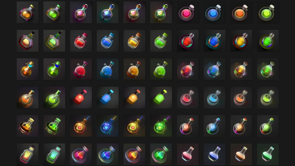 POTIONS ICON (SCI-FI,CYBER) PACK 