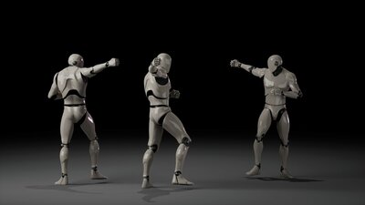 Combat animations - Kickboxing and Muay Thai V2 