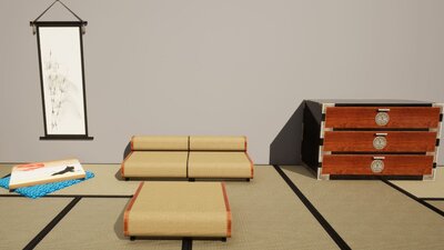 Japanese Style Furniture Set 