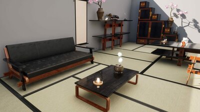 Japanese Style Furniture Set 