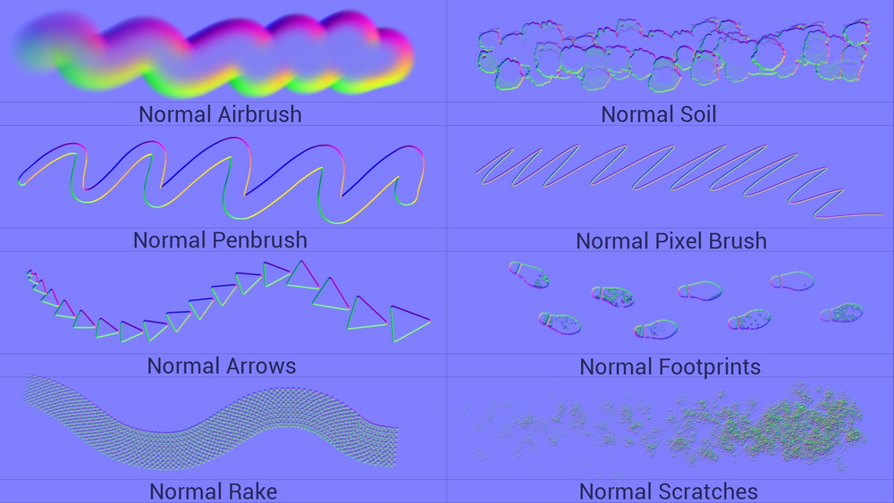 NormalMap Tool Brush Pack for Iliad 