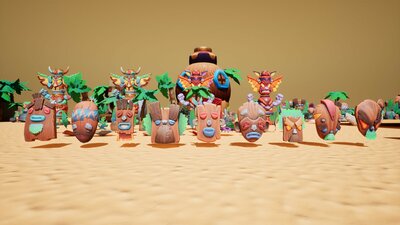 Tiki Tandems Environment Pack 