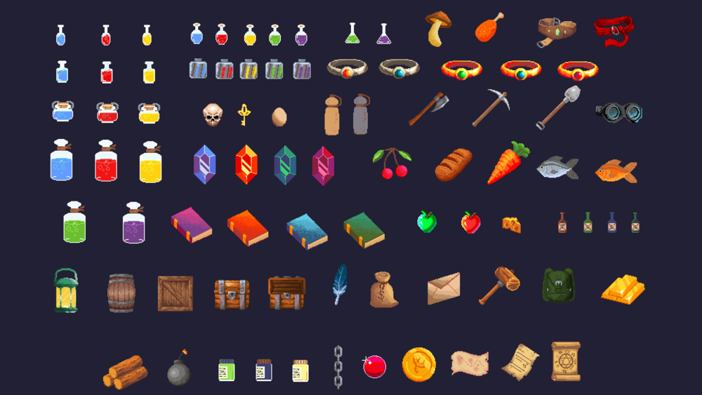 2D Items Logo Sprites 