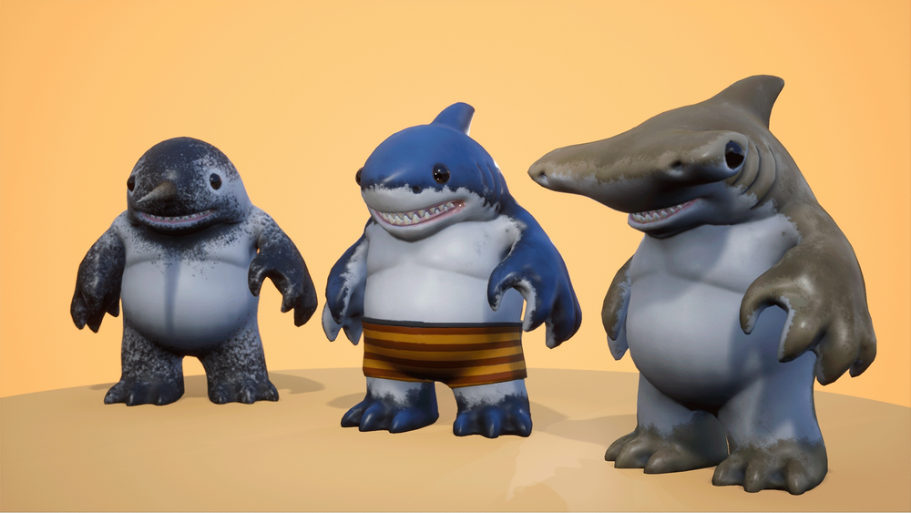 Stylized Sharks Pack 