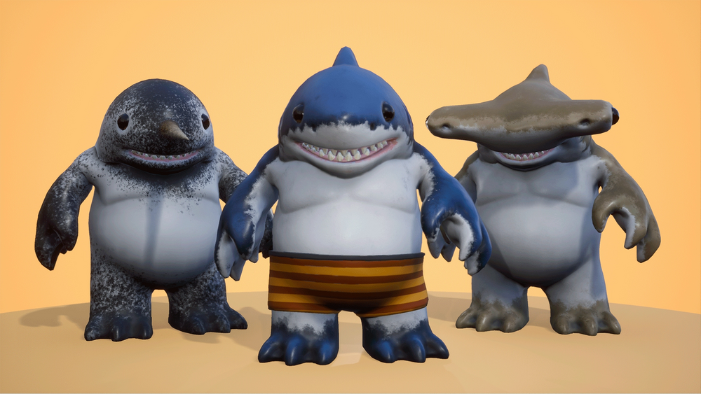 Stylized Sharks Pack 