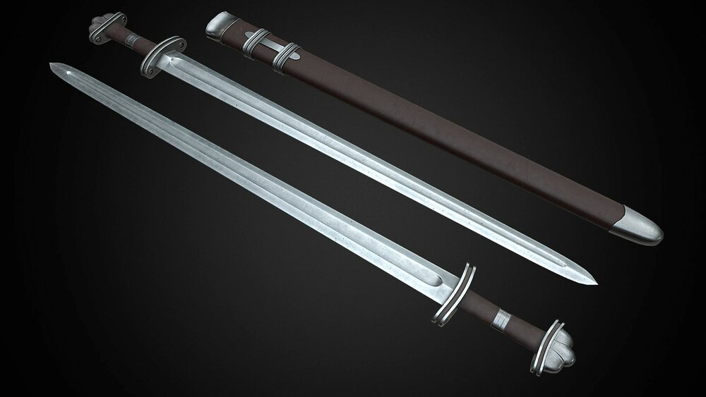 Medieval One Hand Swords with Scabbard Pack 