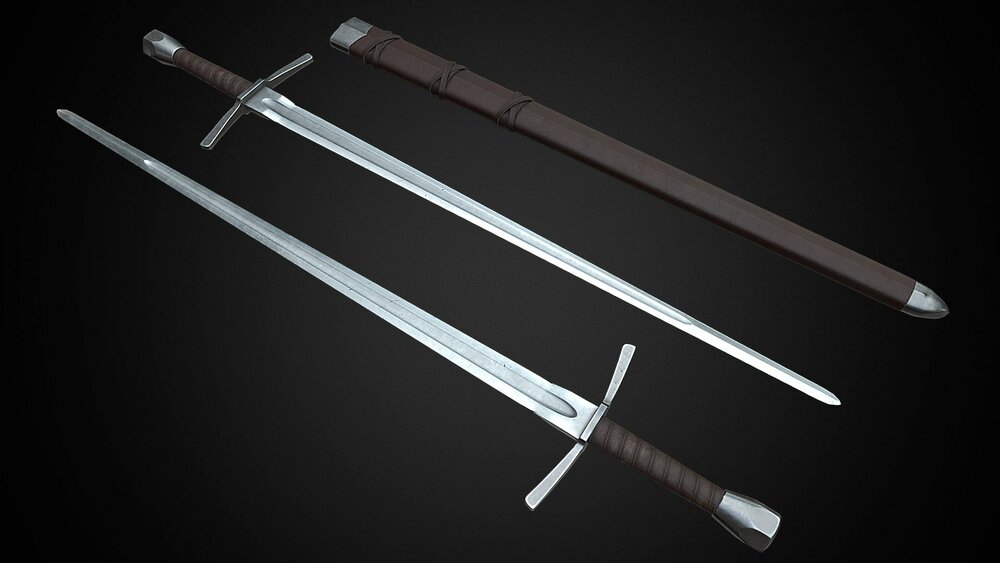 Medieval One Hand Swords with Scabbard Pack 