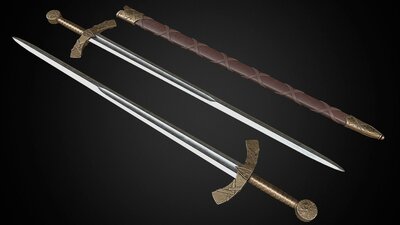 Medieval One Hand Swords with Scabbard Pack 