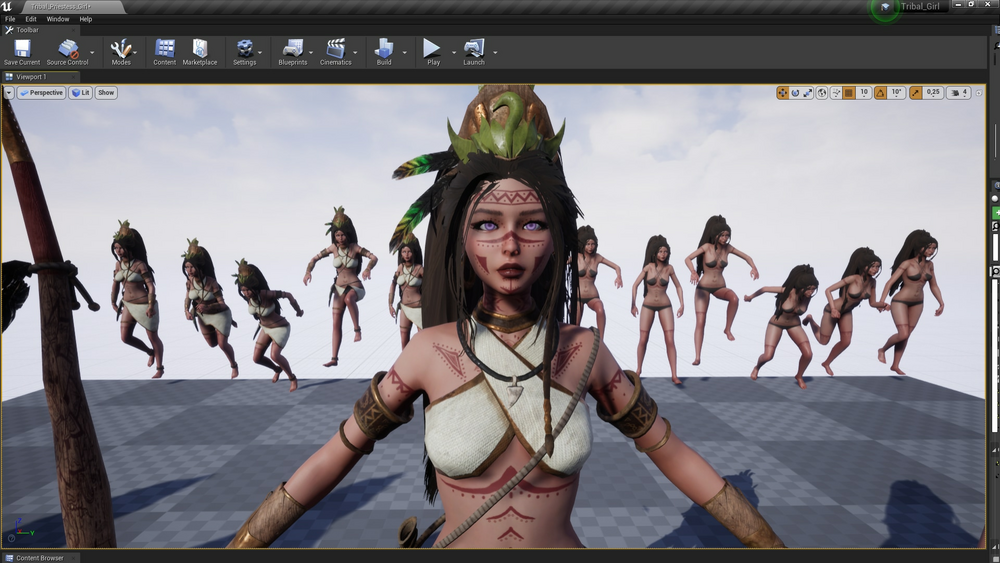 Tribal Priestess Girl 