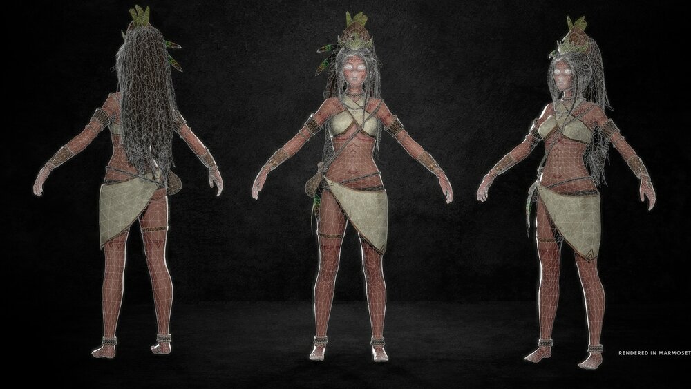 Tribal Priestess Girl 