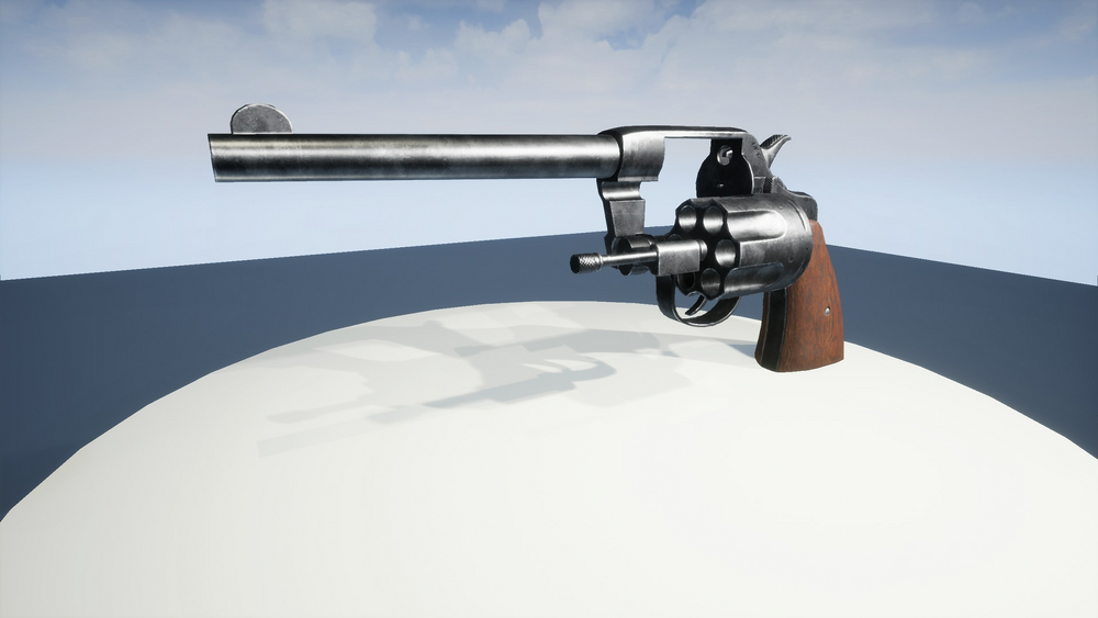 Animated .38 Realistic Revolver 