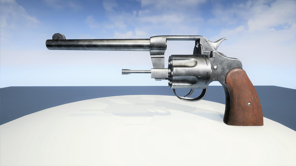 Animated .38 Realistic Revolver 