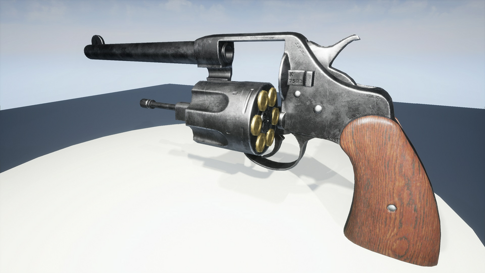 Animated .38 Realistic Revolver 