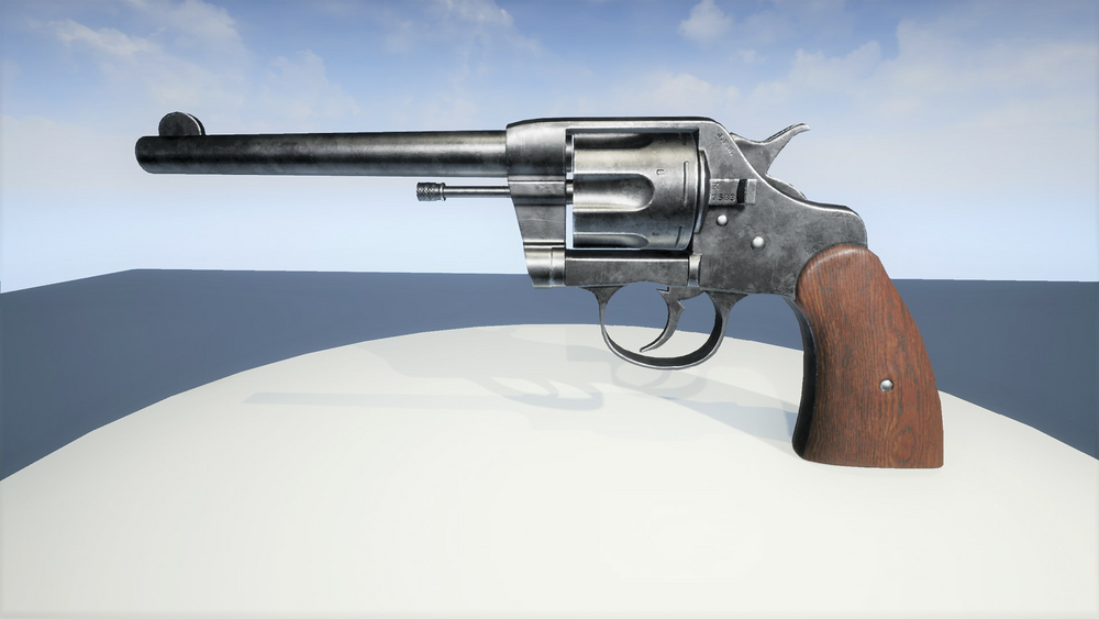 Animated .38 Realistic Revolver 