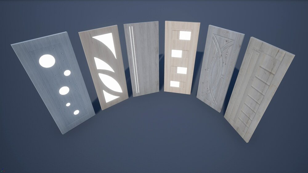 Interior Doors (White Wood) Vol 2 