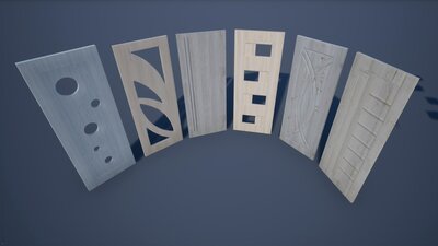 Interior Doors (White Wood) Vol 2 