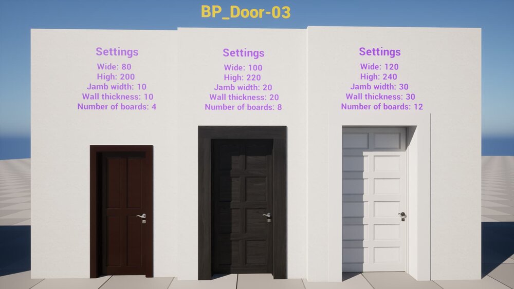 Parametric wooden doors Vol.1 