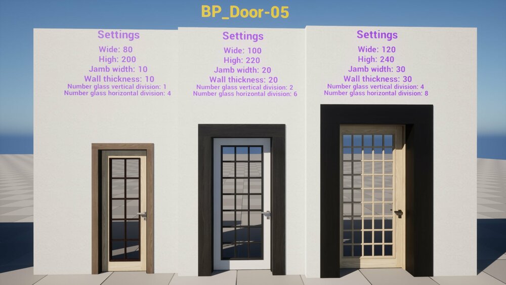 Parametric wooden doors Vol.1 