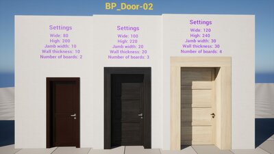 Parametric wooden doors Vol.1 