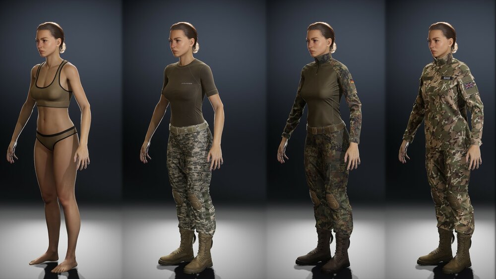 Modular Female Soldier 