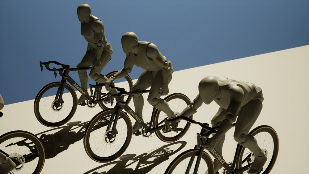 Roadbike with animations 