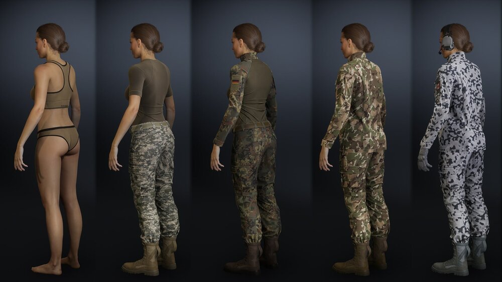 Modular Female Soldier 