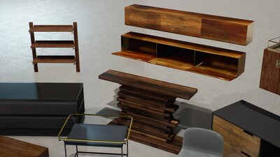 Arch Viz VOL.3 - Shelves and Furniture 