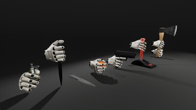 VR Hands Grab System 