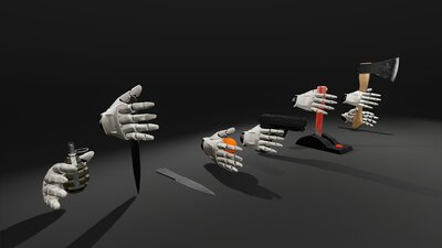 VR Hands Grab System 