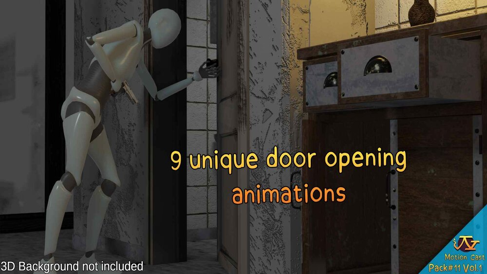 Classic 3D Survival Horror animations (Motion Cast#11 Vol.1) 