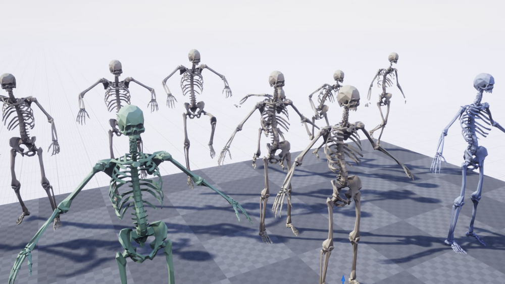 Skeleton Low Poly 