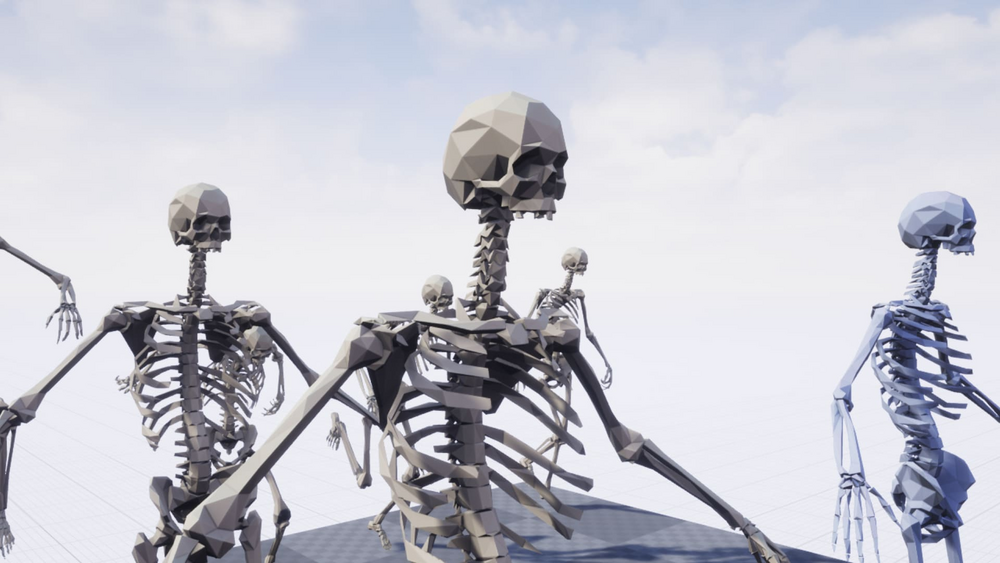 Skeleton Low Poly 