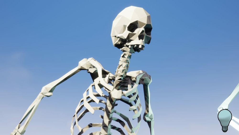 Skeleton Low Poly 