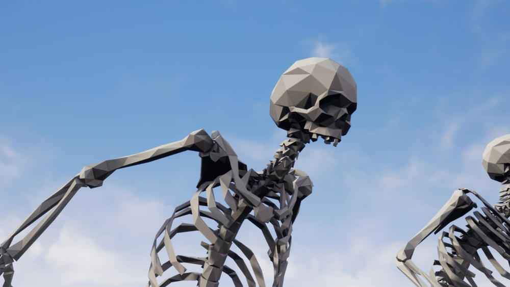 Skeleton Low Poly 