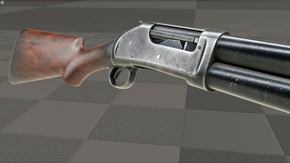 Animated Western Shotgun 