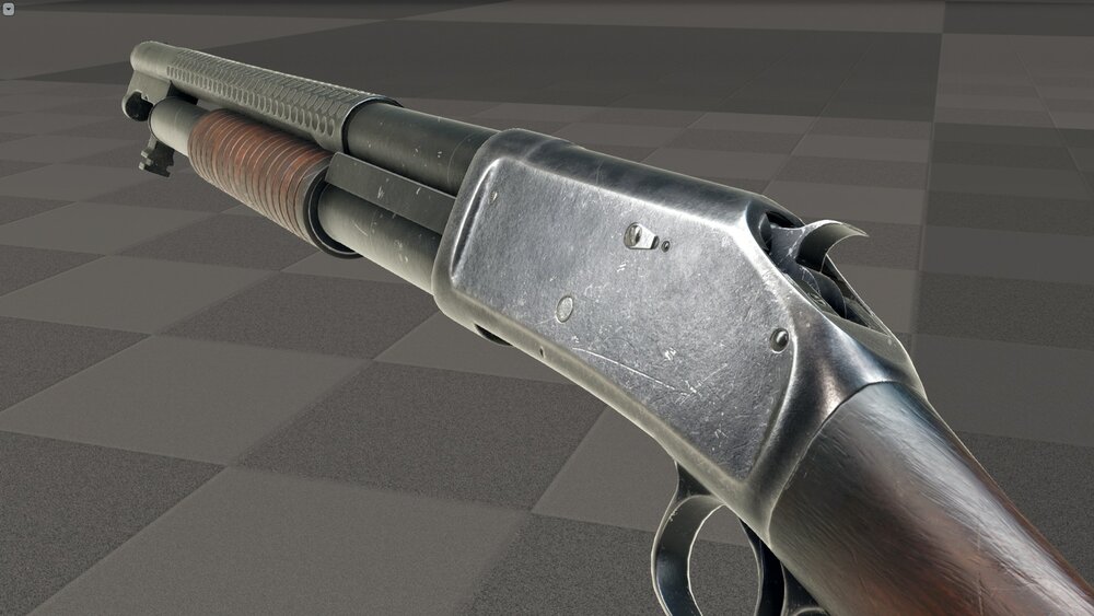 Animated Western Shotgun 