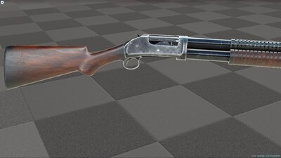 Animated Western Shotgun 