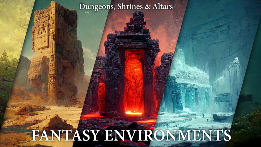 Environments HQ: Fantasy - Dungeons, Shrines & Altars 