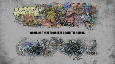 SURVIVAL GAME GRAFFITTI AND DIRT TEXTURE SET 