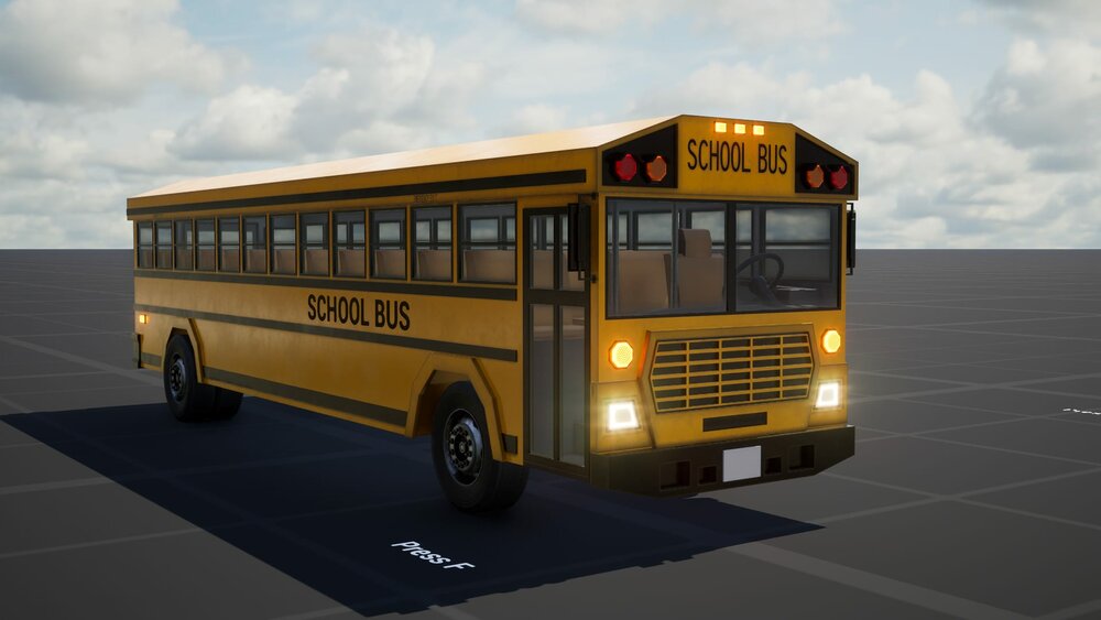 Stylized School Bus 