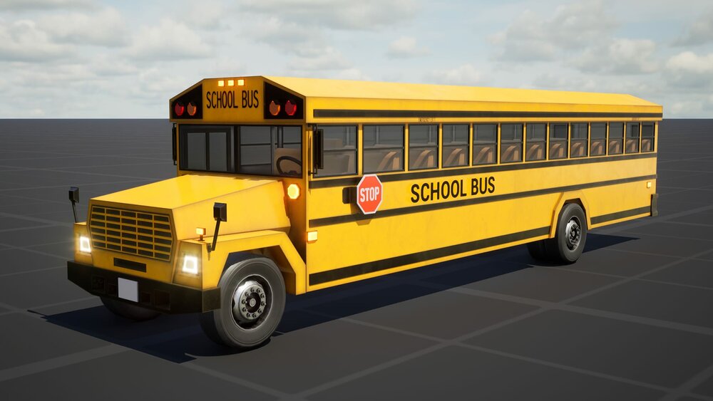 Stylized School Bus 