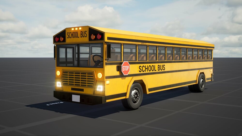 Stylized School Bus 