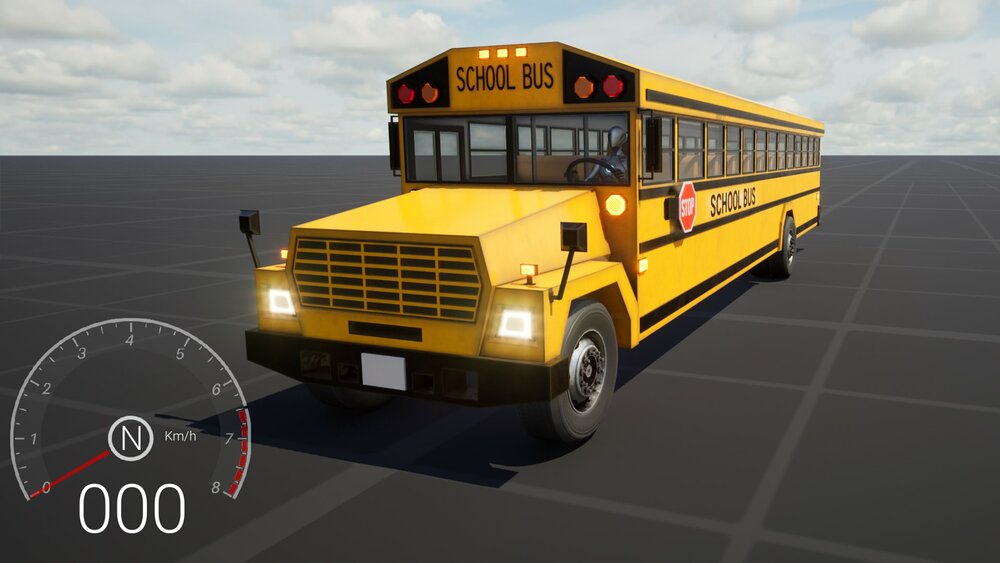 Stylized School Bus 