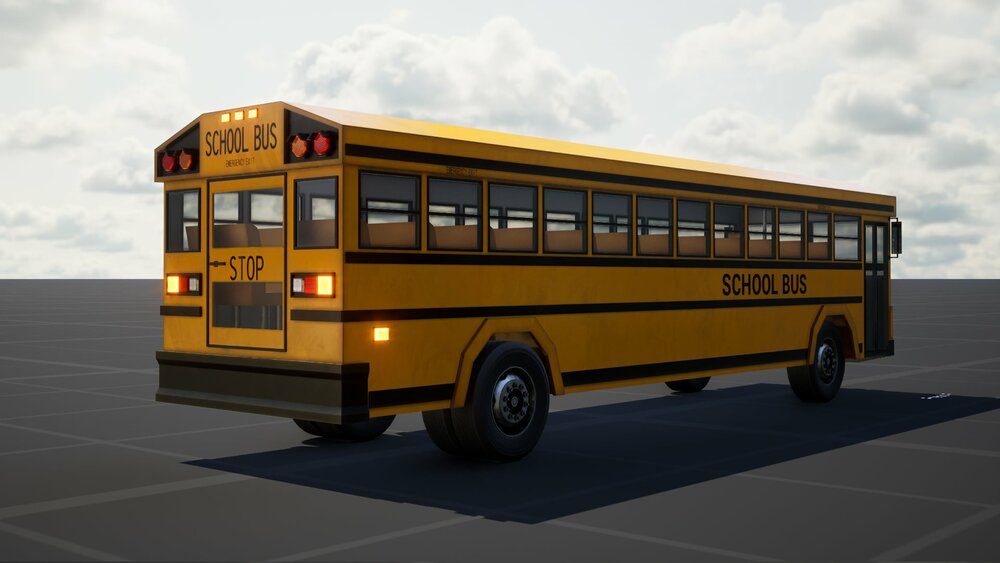 Stylized School Bus 