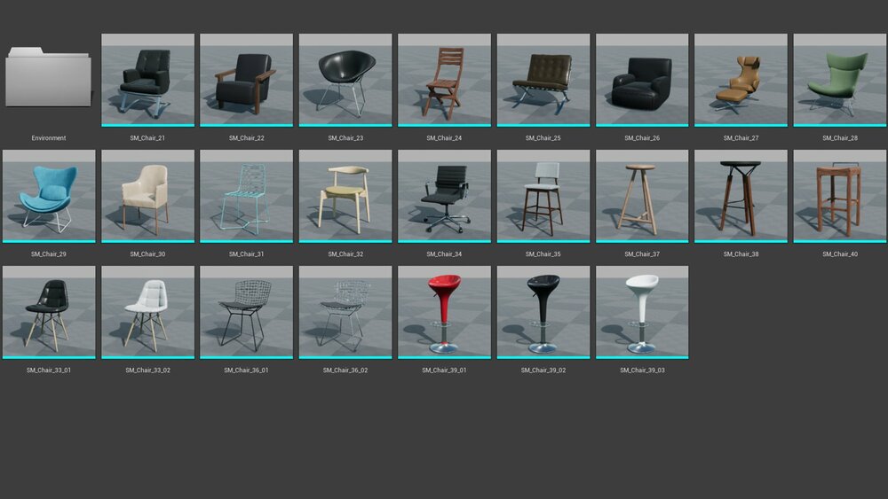 Archviz Chair Pack Vol 02 