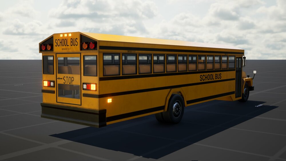 Stylized School Bus 